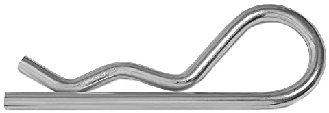 HEAVYTOOL Federstecker 7mm x 120mm einfach (10 Stück) Federvorstecker Federsplinte Federsplint Federstift