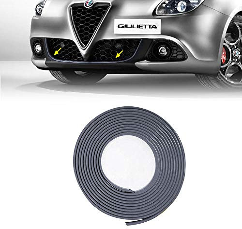 Profil Adhésif Antérieur pour Alfa Romeo Giulietta Voiture avec 3M APT Double Adhésif, Gris Argenté
