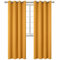 BGment Blackout Curtains for Bedroom - Grommet Thermal Insulated Room Darkening Curtains for Living Room, Set of 2 Panels (52 x 95 Inch, Mustard Yellow)
