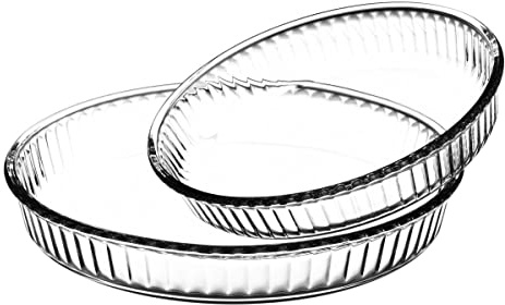 MENASTYL - Lot de 2 plats à tarte cristal 26 et 32cm en verre borosilicate - 1692038