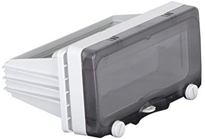 EWH-Shop Einphasig oder Dreiphasig TPelectric Einbau Sicherungskasten mit Klappfenster Einbaurahmen IP67 4-12 Module (8 Module)