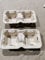 2 Cup Tray Holder Paper Cardboard Carrier Tea Coffee Hot & Cold Drinks x 20 Pieces Biodegradable