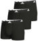 Adidas Boxershorts Herren (3er Pack) Unterhosen (Gr. S - 3XL) - bequeme Unterhosen, Schwarz 1, XL