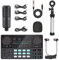 Professional Live Sound Mixer Dj Controller 4 Channel Bluetooth Usb Sound Mixer With Microphone And Stereo Headphone Headphone Jack Stereo 48v Phantom Power For Streaming Gaming Phone Pc