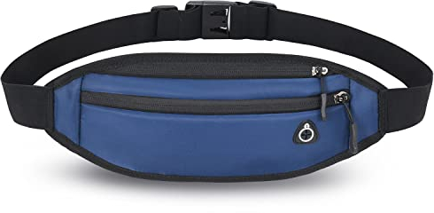 QKUDS Laufgürtel Handy bis 7 Zoll Hüfttasche für Damen Herren Kinder Mädchen Gürteltasche Bauchtasche wasserdichte für Sport Running Joggen Fitnesss Radfahren (Blua)