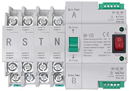 Interrupteur de transfert automatique Dual Power 4P 100 A 220 V