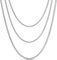 Gicko Schlangenkette Sterlingsilber 925 - Breite 2 mm - Feine Silberkette in Verschiedenen Längen : 40,45,50,55,60 cm Halskette für Damen - Damenkette (60)