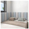 PFCDZDU Peel and Stick Headboard, 3D Schalldichte Wandpolsterung, Gepolstertes Anti-Kollisions-Wandpaneel Für Zuhause Hotel Queen Bett, Packung Mit 6/9/10 Paneelen (Farbe : B, Größe : 200cm)