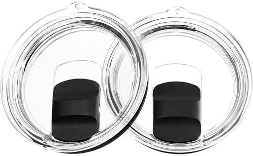 Paquete de 2 tapas magnéticas para vasos, tapas de repuesto de 20 onzas para YETI Rambler, Ozark Trail, Old Style Rtic, tapas de vaso magnéticas a prueba de derrames (20 onzas)