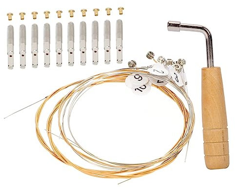 WHAMVOX 1 Satz Leier Gesetzt Schoß Harfe Harfen Leier Harfe Wirbelzubehör Für Leierharfe Leier Stimmen Leiern Zither Stimmen Professionelle Leierstimme Lyrapflock Stift Holz Saitenwechsel