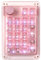 KiiBoom Phantom 21 Hot Swappable Crystal Acrylic Numpad, BT5.0/2.4GHz/USB-C Triple Mode NKRO Programmierbare numerische Tastatur mit Drehknopf, nach Süden gerichtet RGB, 1900mAh Batterie (Rosa)