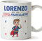 Mugffins Tassen Personalisieren mit Spruch für STIEFBRUDER - Auf Italienisch - Sei Super! - 11 oz / 330 ml - Individuell Anpassbar Geschenk
