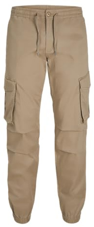 JACK & JONES Male Cargo-Hose Relaxed Fit Cargo-Hose | Relaxed Fit, Einfarbig, Casual, Bei max. 40°C waschen