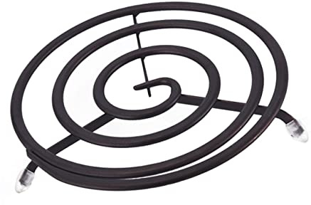 OUNONA Round Iron Pot Mat Heat Insulation Table Protective Trivet Non-Slip Hot Pan Holder Creative Kitchen Placemat Old-Fashioned Wrought Iron Stand