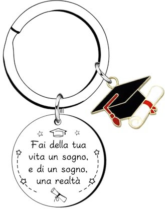 KJKJKJ Portachiavi Regalo Laurea,Regali Per La Laurea,Regali Laurea Uomo Originali,Regali Laurea Amica, Idea Regalo Laurea Uomo,Regalo Per Sorella,Fidanzato,Fidanzata,Regali Per Un Fratello (1)