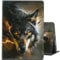 NLZQTTBD Case for ipad 10.2 Inch（9th/8th/7th Generation,2021/2020/2019 Adopt Premium Durable PU Leather Adjustable Stand Cover,with Auto Wake/Sleep,Wolf Lightning