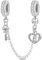 LIGHTDOG 925 Sterling Silber Sicherheitskette Charm für Europäische & Pandora Armbänder,Niedliches Geschenk Schmuck Mädchen Mode Liebe Schloss Charms