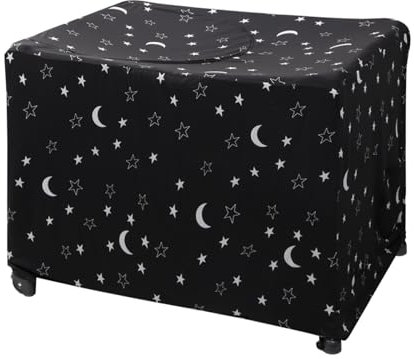 BWBIKE Housse Occultante Housse de lit de Bébé Housse de Moustiquaire Tente de lit de Voyage Respirante pour lit de Voyage, Housse de Filet Extensible pour Intérieur Extérieur, Étoile