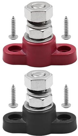 Namvo Battery Terminal Block, Insulated Terminal Pin Distribution Block, Battery Power Distribution Terminal Block, DC 48V