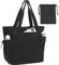 LOIDOU Tote Tasche für Frauen, faltbare Strand Gym Taschen, Side-Cinch Lightweight Shopper Umhängetasche für Reisen, Arbeit