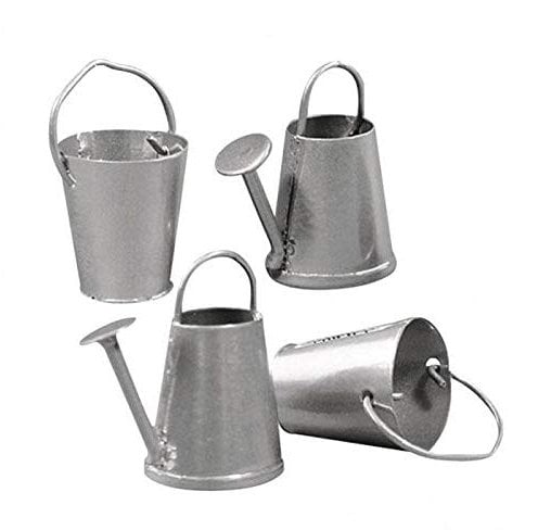 Rayher 2 Mini arrosoirs et seaux en métal 2 cm