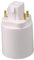 Wedhapy LED Light Bulb Adapter - 4 Pin Screw-Based GX24Q Light Bulb Converter Socket - Heat-Resistant Plug Adapter