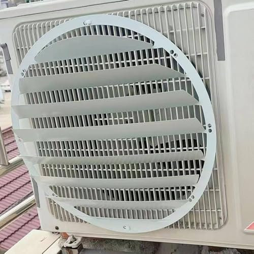 Stainless Steel Outdoor AC Unit Cover Air Conditioner Deflector Prevent Direct Blowing Baffle Air Deflector Grilles Round 60 * 60cm