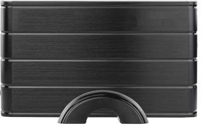TQE-3530B 3,5 Zoll externes Gehäuse unterstützt SATA-Festplatten USB 3.0 für schnelle Datenübertragung Robustes und stilvolles Design in Schwarz