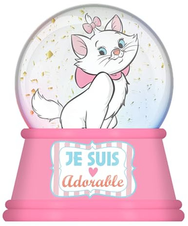 Silver Buffalo Disney The Aristocats Marie Je Suis Adorable beleuchtete Schneekugel, 45 mm