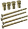 Lot de 4 vis Pozi M5 x 90 mm en laiton avec boulon de sécurité en laiton Manchon mâle vers femelle Vis de connexion pour poignée de porte, boutons, Es-cutcheons et autres