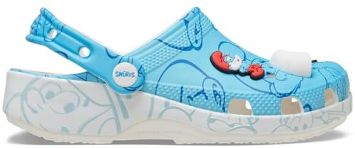 Crocs Classic Smurfs Clog Kids 210821-90H, Boy slides, Blue, 32/33 EU