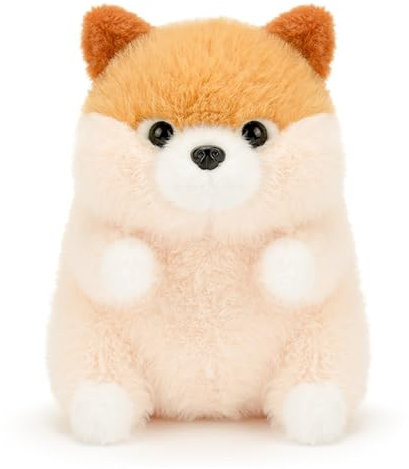 AQCQDQ Kuscheltier Hund Plüschtier Groß Umarmungskissen, Hund Plüschtier Husky, Super Weiches Stofftier Hund Puppen Vielseitige Raumdekoration Zum Kuscheln, Schlafen, Spielen (17 cm,Shiba Inu)