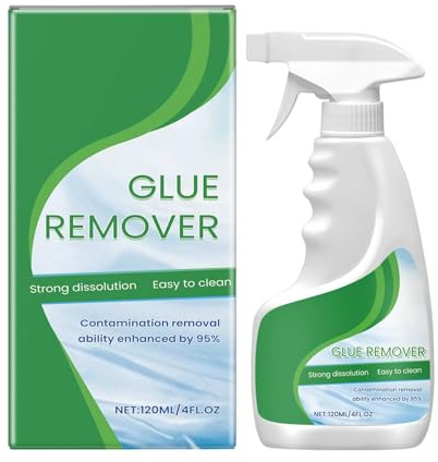 Portable Adhesive Remover, Gentle Precise Cleaner Spray, 200ml Glue & Sticker Remover with Easy Nozzle, Fast Acting Spray for Car Floor Walls Wood Glass Tile Grout Kitchen Grill