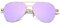 SOJOS Mode Metallrahmen Verspiegelt Linse Herren Damen Sonnenbrille mit Frühlings Scharnieren SJ1030 mit Gold Rahmen/Lila Linse