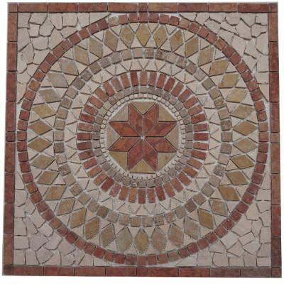 Marmo Rosone 30 x 30 cm, decorazione a mosaico, pietra naturale, piastrelle rosso Verona 062