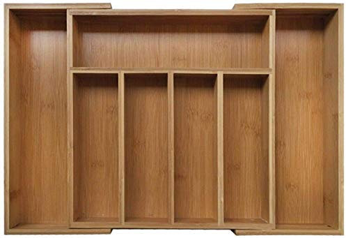 KING HOFF Besteckkasten aus Bambus 35.5 x 26.5 x 5 cm - KH-1222 (Model 3)