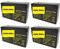 Lot de 4 batteries au plomb AGM 12 V 7,2 Ah WP7.2-12 VDs Faston 6,3 mm compatible gel plomb 7 Ah 8 Ah 9 Ah USV