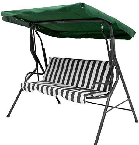 3-Sitzer Ersatzdach Hollywoodschaukel Dach Schaukeldach für Gartenschaukel Schaukelbank 148 cm x 240 cm Grün