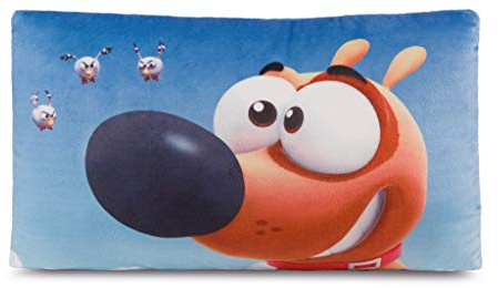 Nici 44245 Rechteckiges Kissen Hund Pat, 43 X 25cm, Blau