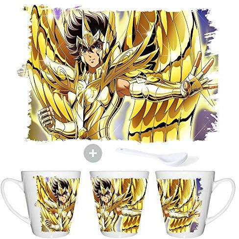 MERCHANDMANIA TAZA CONICA SEIYA CABALLERO ORO SAGITARIO conic mug