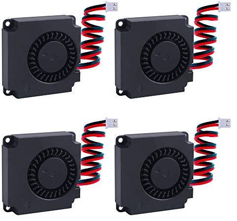 owootecc 4 Pcs DC Brushless Fan 12V 3D Printer Blower Cooling Fan Mini Quiet Cooling Fan for 3D Printer Cooler Heatsinks (40 x 40 x 10mm)