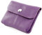 modamoda de P09 Damen Münzgeldbörse Geldbörse Portemonnaie Klein Leder Made in Italy P09, Farbe:Purple