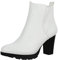Elara Damen Stiefeletten Ankle Boots Chunkyrayan BZ66019-KB White-40