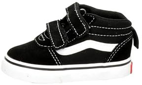 Vans Ward Mid V, Zapatillas para Unisex niños, (Suede/Canvas) black/white, 25.5 EU