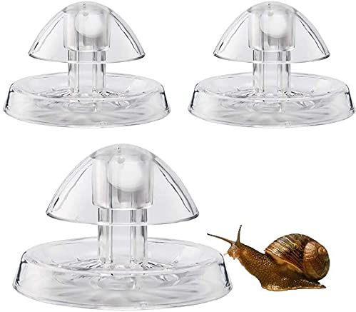 Zeromall Schneckenfänger, Schneckenfalle, Kunststoff, Planarischer Schädlingsfang, Box für Aquarium, Fischpflanze, Aquarium, 3 Stück / 8 cm