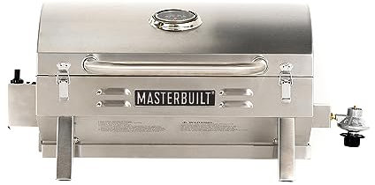 Masterbuilt MB20030819 Grill a gas portatile a propano, acciaio inossidabile