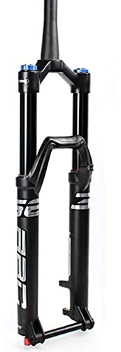 27.5/29 Zoll Fahrrad Magnesiumlegierung Federgabel, Tapered Steerer Vordergabel,Luftfederung Vordergabel 160Mm Federweg,9Mm Achse Manual A, 29 inches