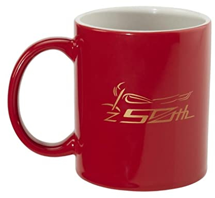 Kawasaki Kaffee Tasse Pott MUG 50th Anniversary rot gold