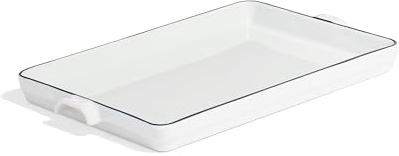 Made In Batterie de cuisine – Plaque de cuisson – Porcelaine Française pure – Fabriqué en France – Bord Marine