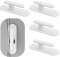 Grevosea 4-Piece Blind Cord Winder Safety Hooks & Holder Adhesive Wall Hooks for Home Office Window Blinds Curtains Sun Shades Ropes White